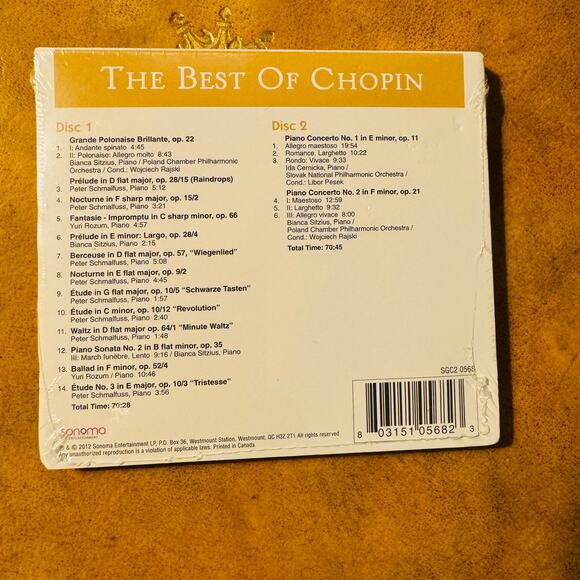 The Best of Chopin Golden Classics CD NEW - Picture 2 of 2